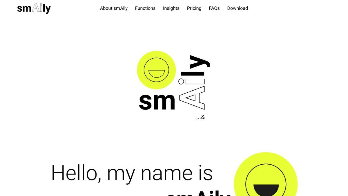 Screenshot der Website von smAily